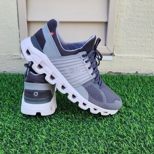 On Cloudswift Gray Black Athletic Running Walking Shoes Sneakers Size 9